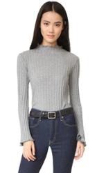 Enza Costa Ruffle Neck Sweater