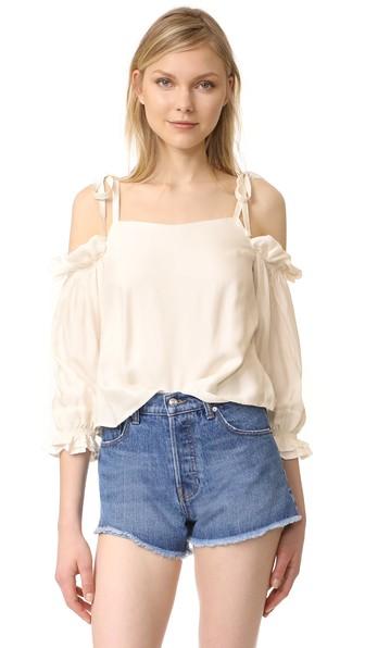 Line Dot Eva Tied Top