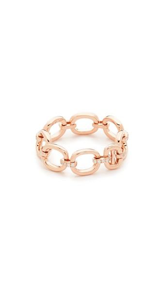 Ef Collection Partial Diamond Chain Link Ring
