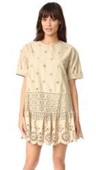 Sea Exploded Eyelet Dress
