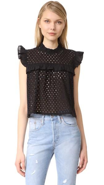 Anine Bing Eyelet Top