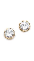 Kenneth Jay Lane Round Cz Stud Earrings
