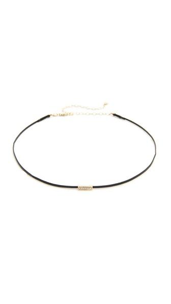 Sydney Evan Mini Bar Bead Choker