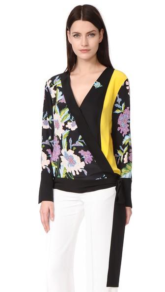 Diane Von Furstenberg Cross Over Blouse