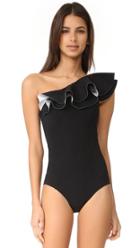 Lisa Marie Fernandez Arden Double Ruffle Maillot