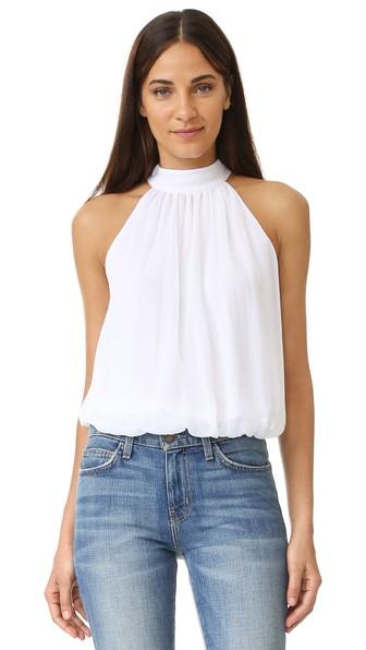 Alice Olivia Maris Gathered Halter Top