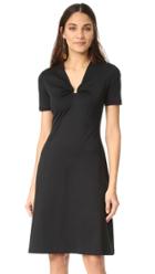 Salvatore Ferragamo Short Sleeve V Neck Dress