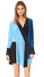 Diane Von Furstenberg Long Sleeve Crossover Dress