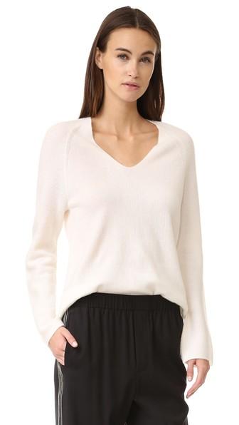 Vince Deep V Cashmere Sweater