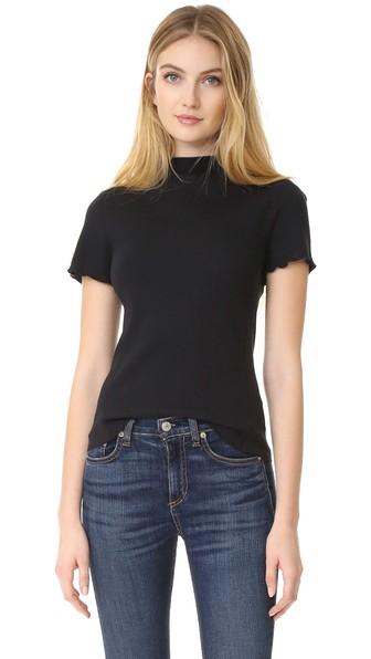 Rag Bone Jean Thermal Mock Neck Tee