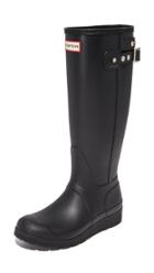 Hunter Boots Original Tall Wedge Back Strap Boots