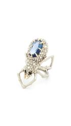 Alexis Bittar Crystal Encrusted Spider Ring