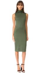 L Agence Sydney Funnel Neck Dress