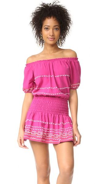 Piper Off Shoulder Embroidered Dress