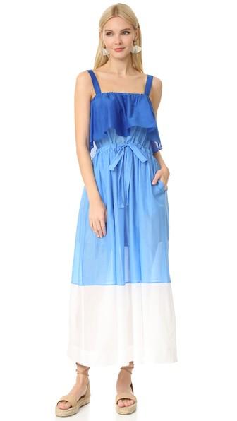Diane Von Furstenberg Two Tier Sleeveless Dress