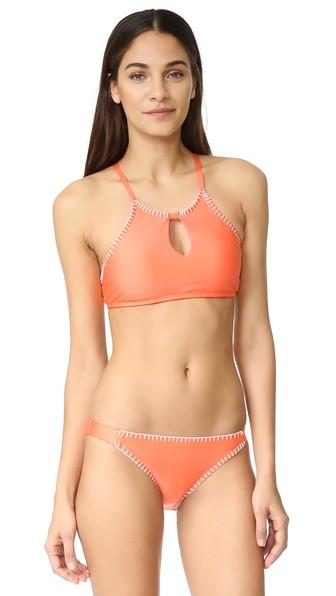 Splendid Stitch High Neck Bikini Top