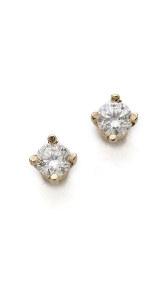 Gabriela Artigas White Diamond Stud Earrings