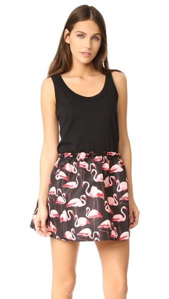 Red Valentino Flamingo Printed Dress