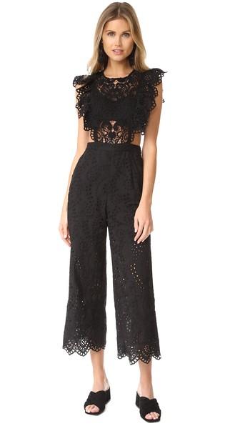 Nightcap X Carisa Rene Eyelet Apron Jumpsuit