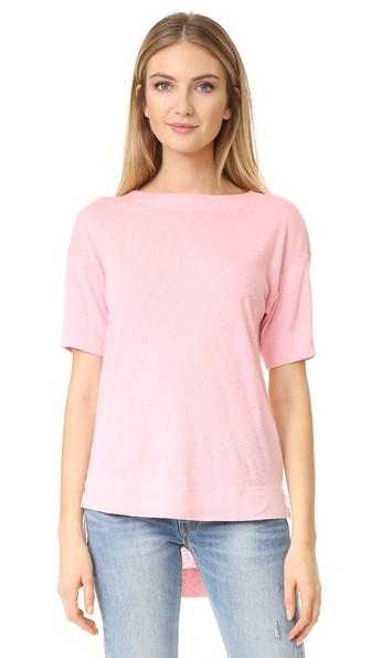Three Dots Slub Tuxedo Tee