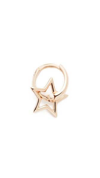 Kismet By Milka Sheriff Star Hoop Single Earring