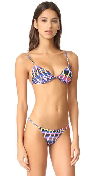 Milly Giraffe Print Elba Bikini Top