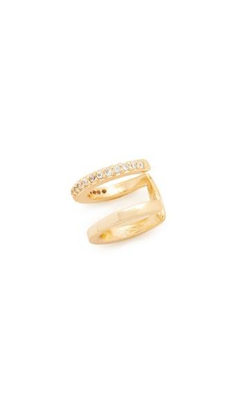 Shashi Jade Pave Ear Cuff