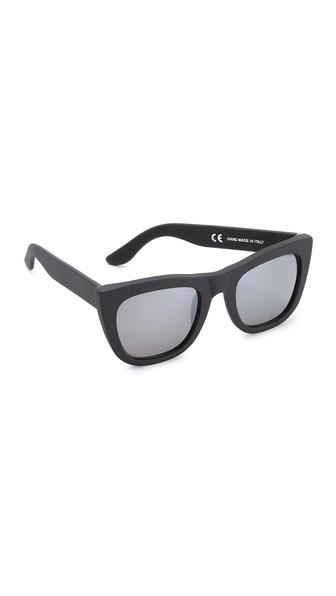 Super Sunglasses Gals Matte Sunglasses - Black/black