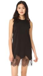 Mcq Alexander Mcqueen Lace Trim Tank Dress