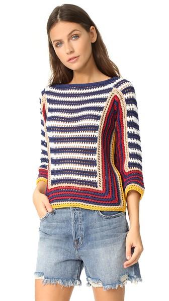 Red Valentino Colorblock Sweater