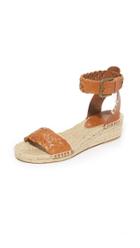 Soludos Woven Leather Demi Wedges