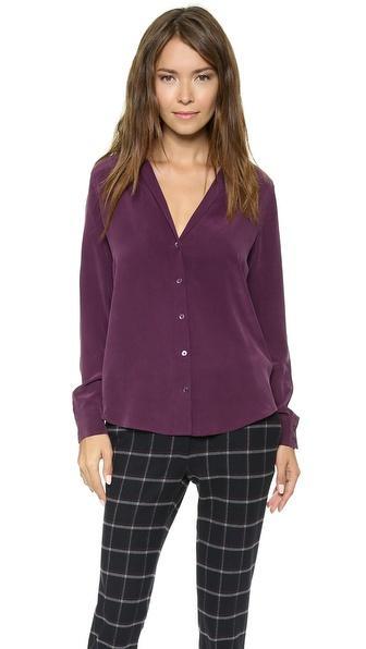 Equipment Adalyn Blouse - Cabernet