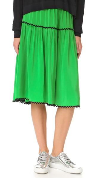 Kenzo Silk Midi Skirt