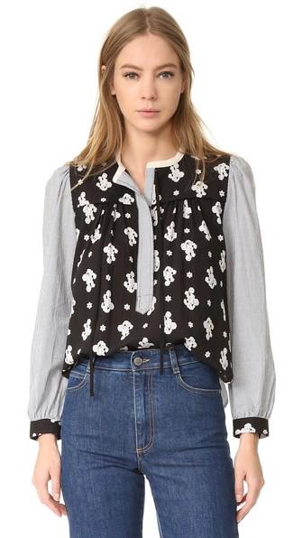 La Vie Rebecca Taylor Blanche Fleur Top
