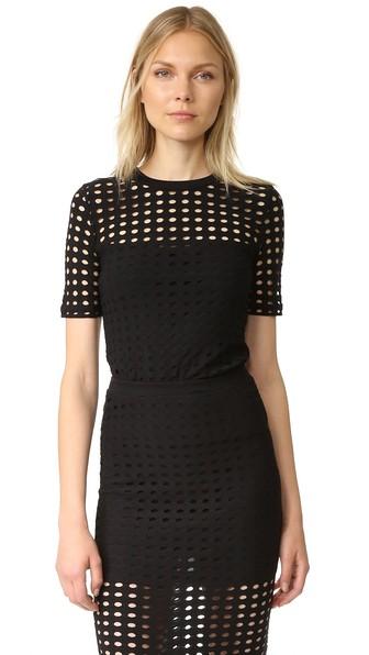 T By Alexander Wang Jersey Jacquard Top
