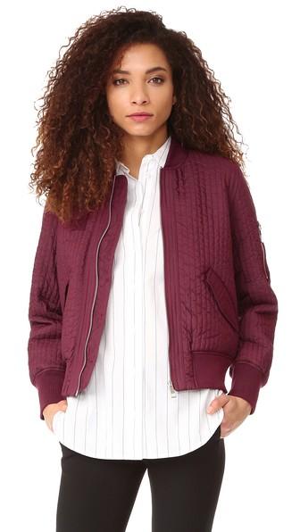 Whistles Quilted Bomber