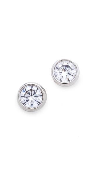 Kenneth Jay Lane Bezel Stud Earrings