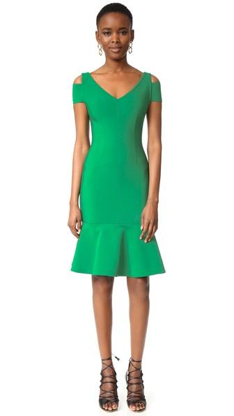 Yigal Azrouel Cap Sleeve Peplum Dress