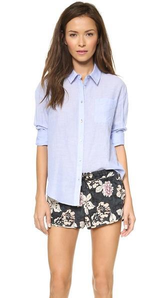 Elizabeth And James Carrine Shirt - Menswear Blue