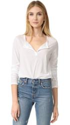 James Perse Button Down Henley