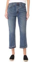 Madewell Relaxed Crop Flare Jeans With Let Down Hem