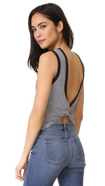 T By Alexander Wang Open Back Twist Tank Top