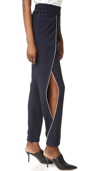 Jonathan Simkhai Classic Crepe Side Slit Pants