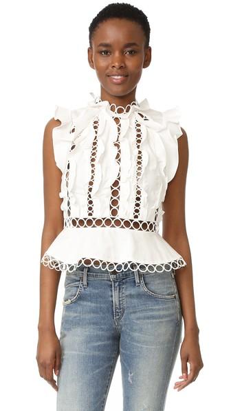 Zimmermann Winsome Ruffle Sphere Blouse