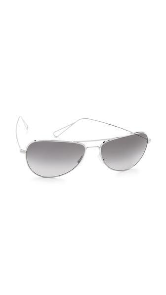 Oliver Peoples Eyewear Isabel Marant Par Oliver Peoples Matt Sunglasses - Silver/grey Gradient