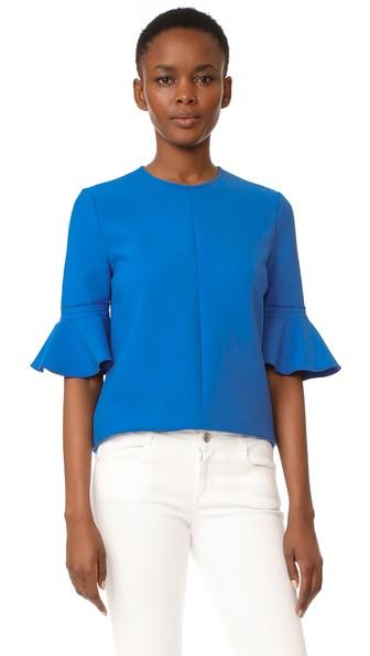 Victoria Victoria Beckham Flounce Sleeve Top