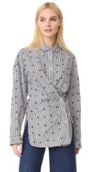 Robert Rodriguez Striped Shirt With Embroidery