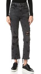 Denim X Alexander Wang Grind Grey Scratch Jeans