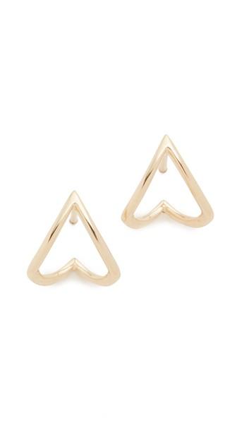Ef Collection Chevron Wrap Stud Earrings