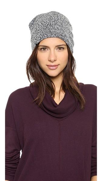 Plush Marled Slouchy Fleece Lined Beanie